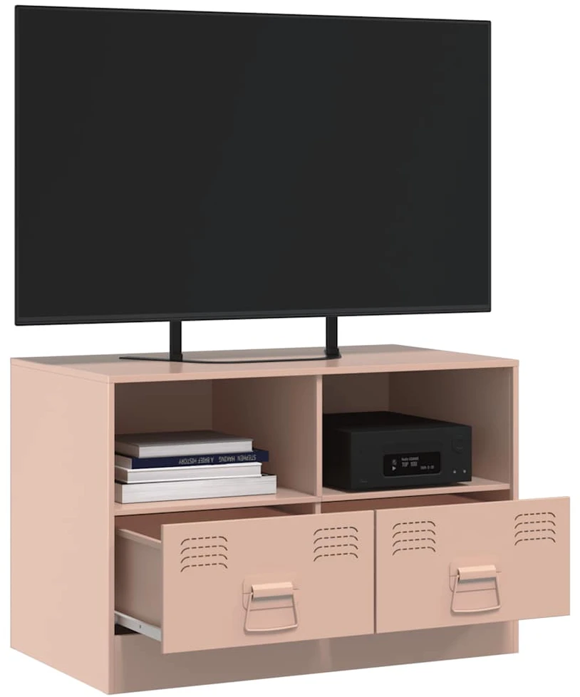 TV staliukas Televizoriaus spintelė, rožinės spalvos, 67x39x44cm, plienas