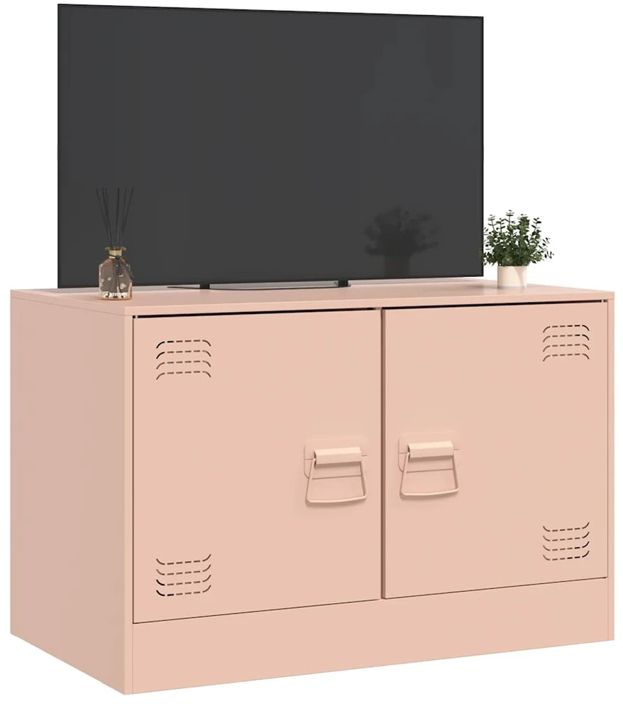 TV staliukas Televizoriaus spintelė, rožinės spalvos, 67x39x44cm, plienas