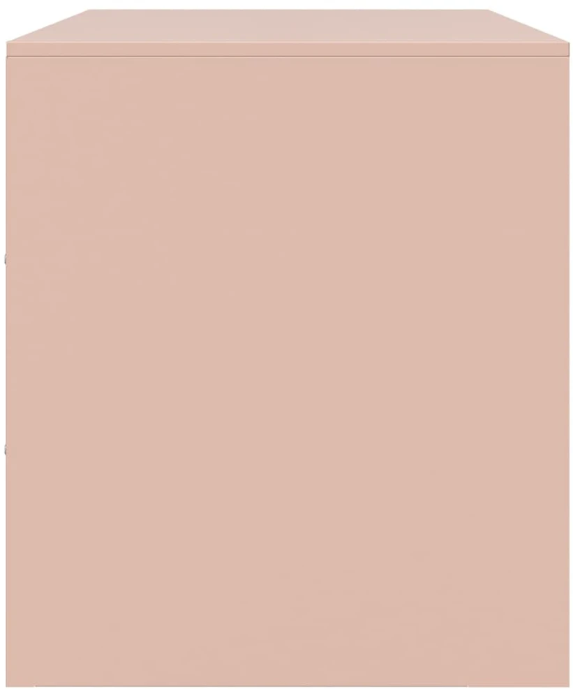 TV staliukas Televizoriaus spintelė, rožinės spalvos, 99x39x44cm, plienas