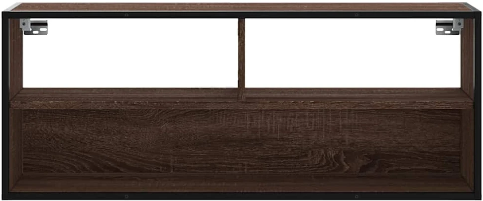 TV staliukas Televizoriaus spintelė, ruda, 100x31x39,5cm, mediena/metalas