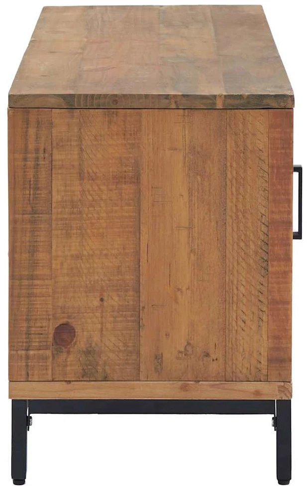 TV staliukas Televizoriaus spintelė, ruda, 110x35x48cm, pušies masyvas