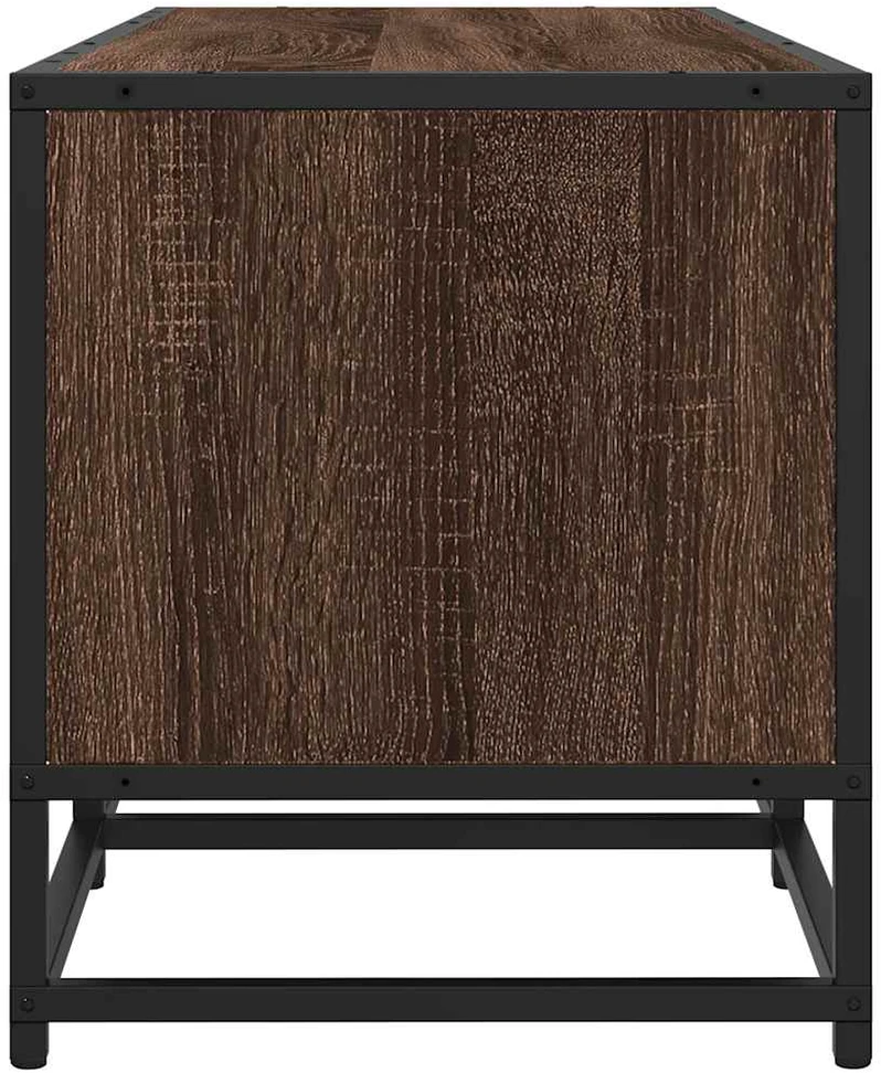 TV staliukas Televizoriaus spintelė, ruda, 120x35x41cm, mediena ir metalas