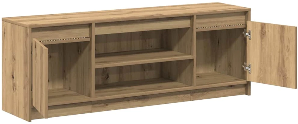 TV staliukas TV vienetai 139,5 x 34 x 50 cm Ruda Apdirbta mediena