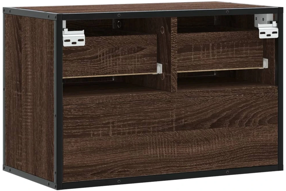 TV staliukas Televizoriaus spintelė, ruda, 60x31x39,5cm, mediena/metalas