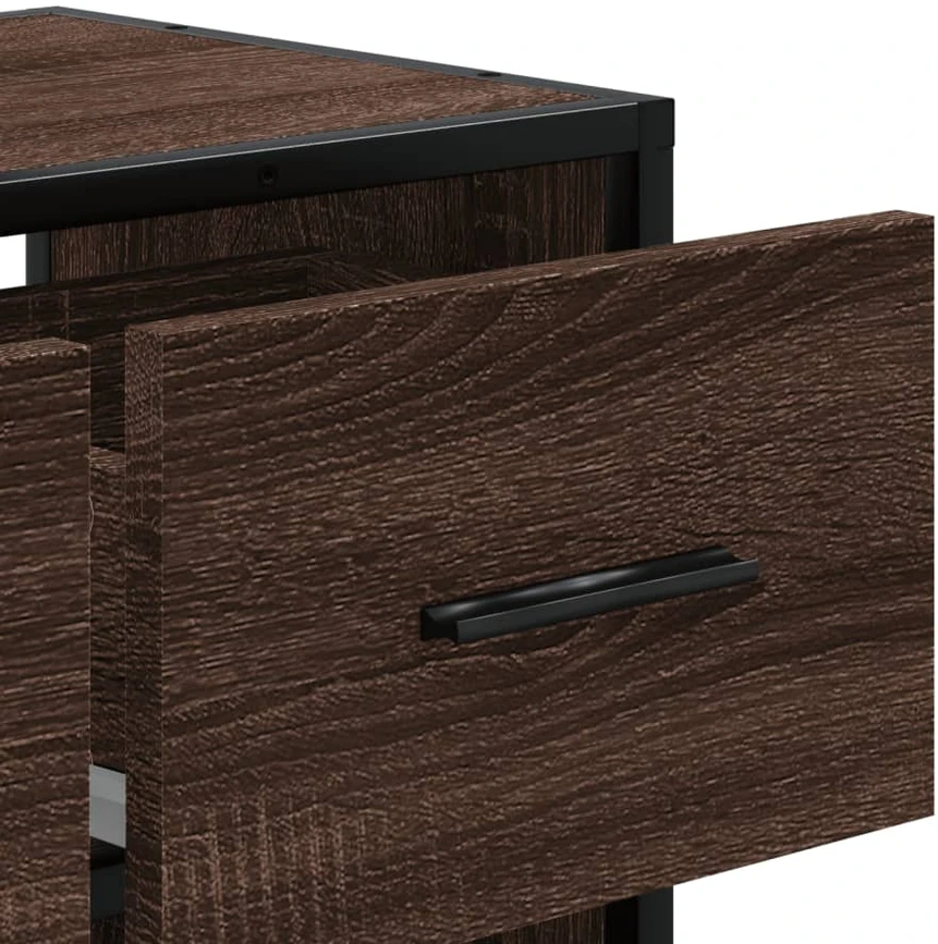 TV staliukas Televizoriaus spintelė, ruda, 60x31x39,5cm, mediena/metalas