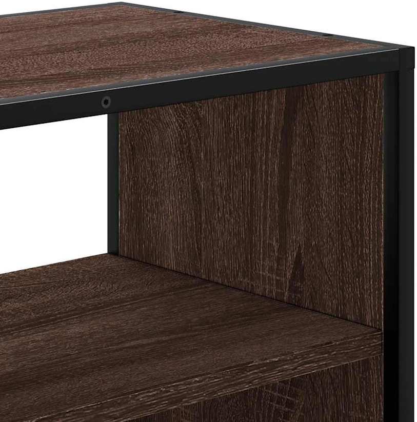 TV staliukas Televizoriaus spintelė, ruda, 60x31x39,5cm, mediena/metalas