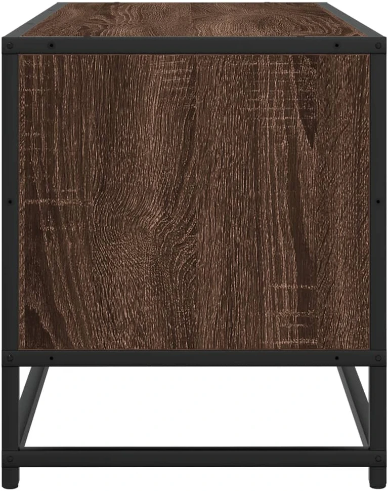 TV staliukas Televizoriaus spintelė, ruda, 80x34,5x40cm, mediena ir metalas