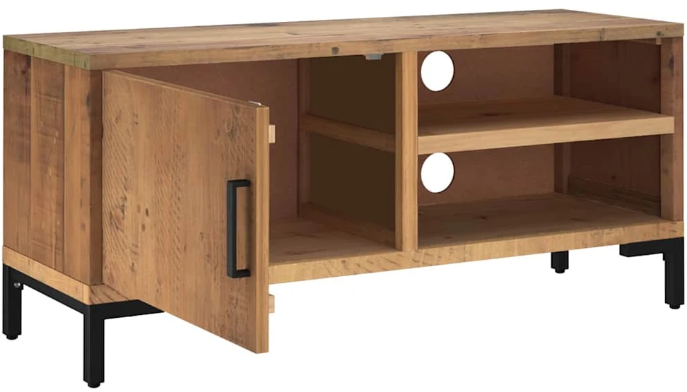 TV staliukas Televizoriaus spintelė, ruda, 90x30x40cm, pušies masyvas