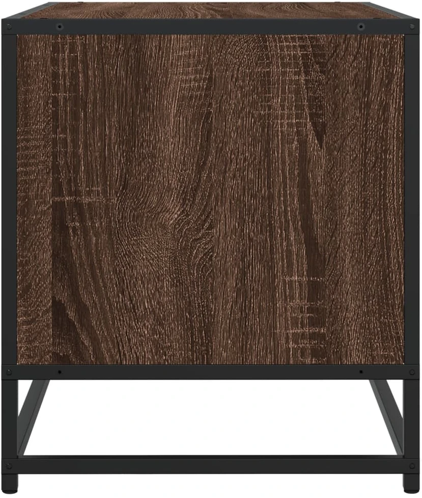 TV staliukas Televizoriaus spintelė, ruda, 91x40x46cm, mediena ir metalas