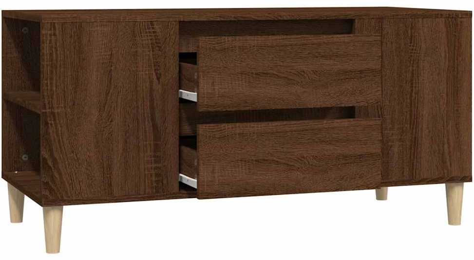 TV staliukas Televizoriaus spintelė, ruda ąžuolo, 102x44,5x50cm, mediena