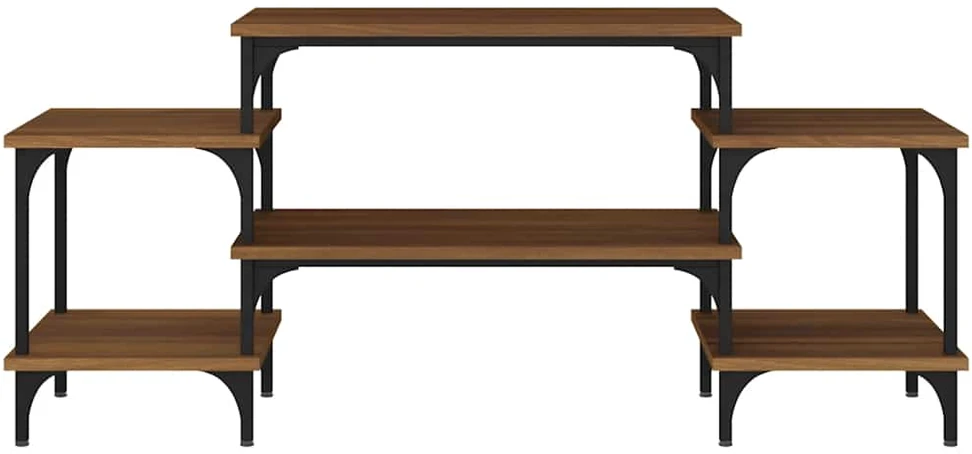 TV staliukas Televizoriaus spintelė, ruda ąžuolo, 117x35x52cm, mediena