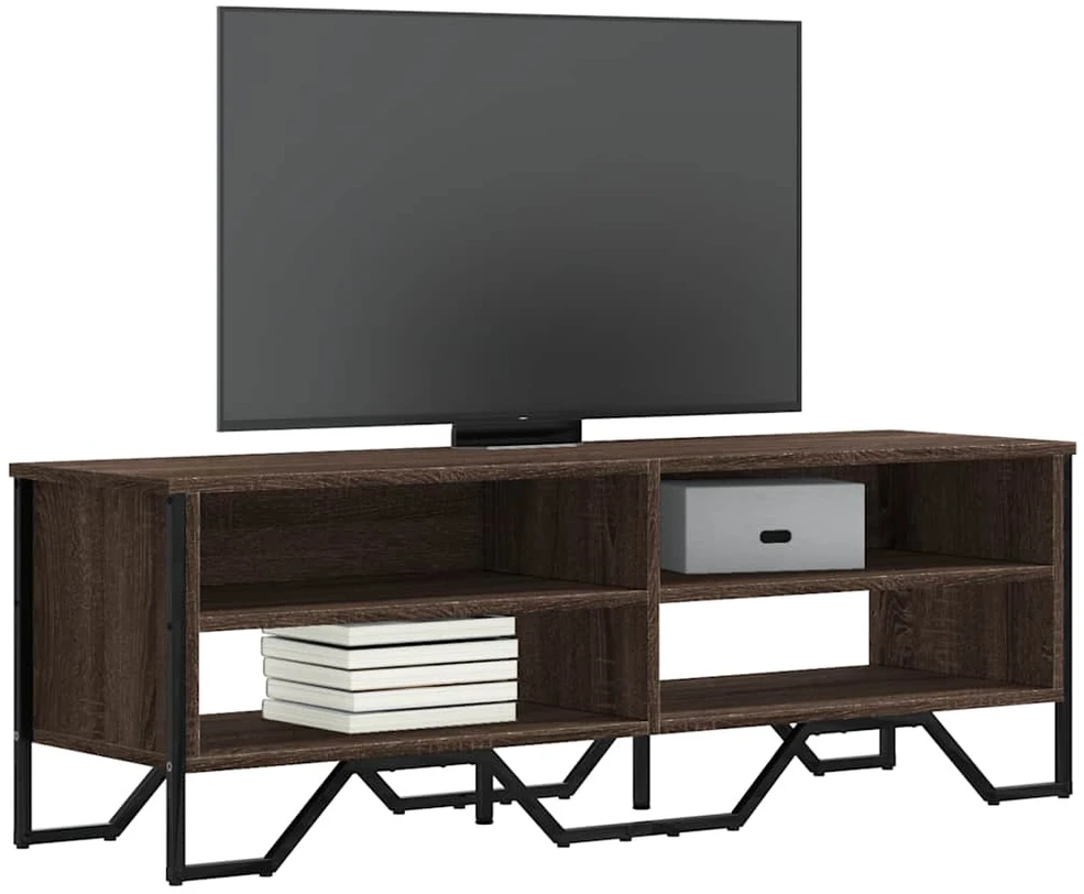 TV staliukas Televizoriaus spintelė, ruda ąžuolo, 122x34x41cm, mediena