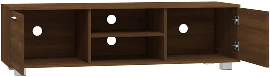 TV staliukas Televizoriaus spintelė, ruda ąžuolo, 140x40,5x35cm, mediena