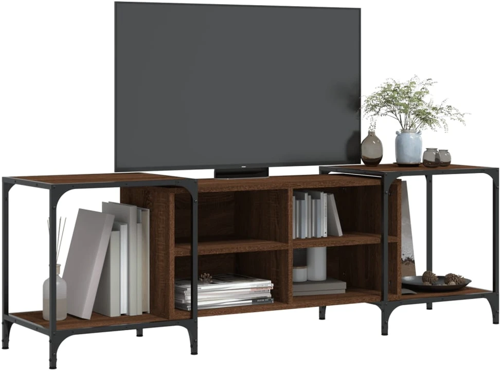 TV staliukas Televizoriaus spintelė, ruda ąžuolo, 153x37x50cm, mediena