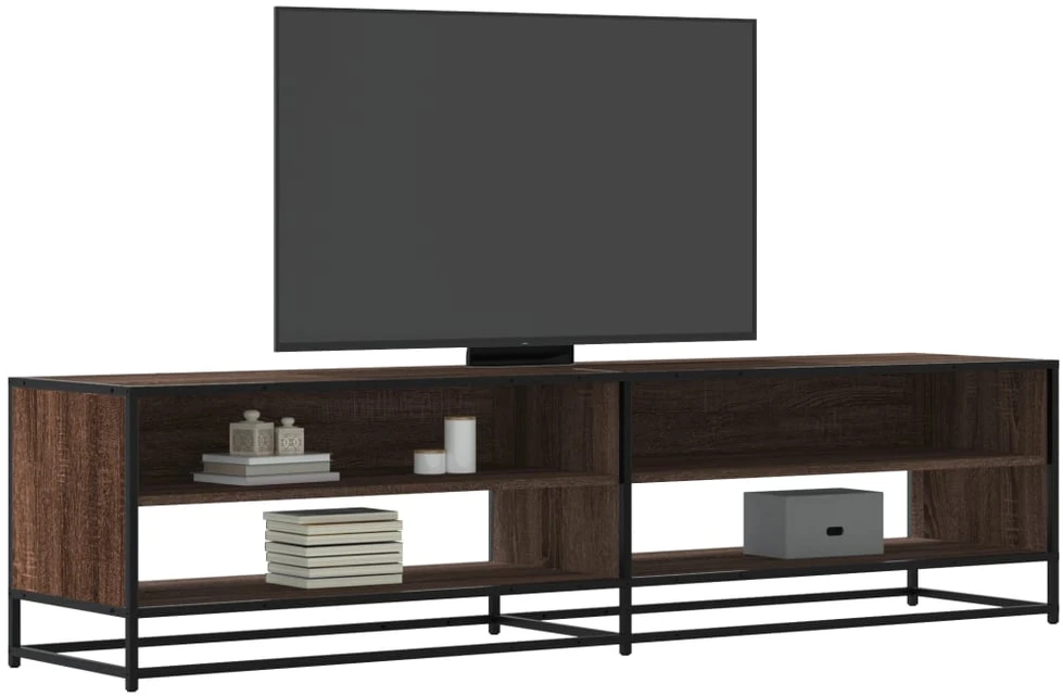 TV staliukas Televizoriaus spintelė, ruda ąžuolo, 180,5x40x46cm, mediena