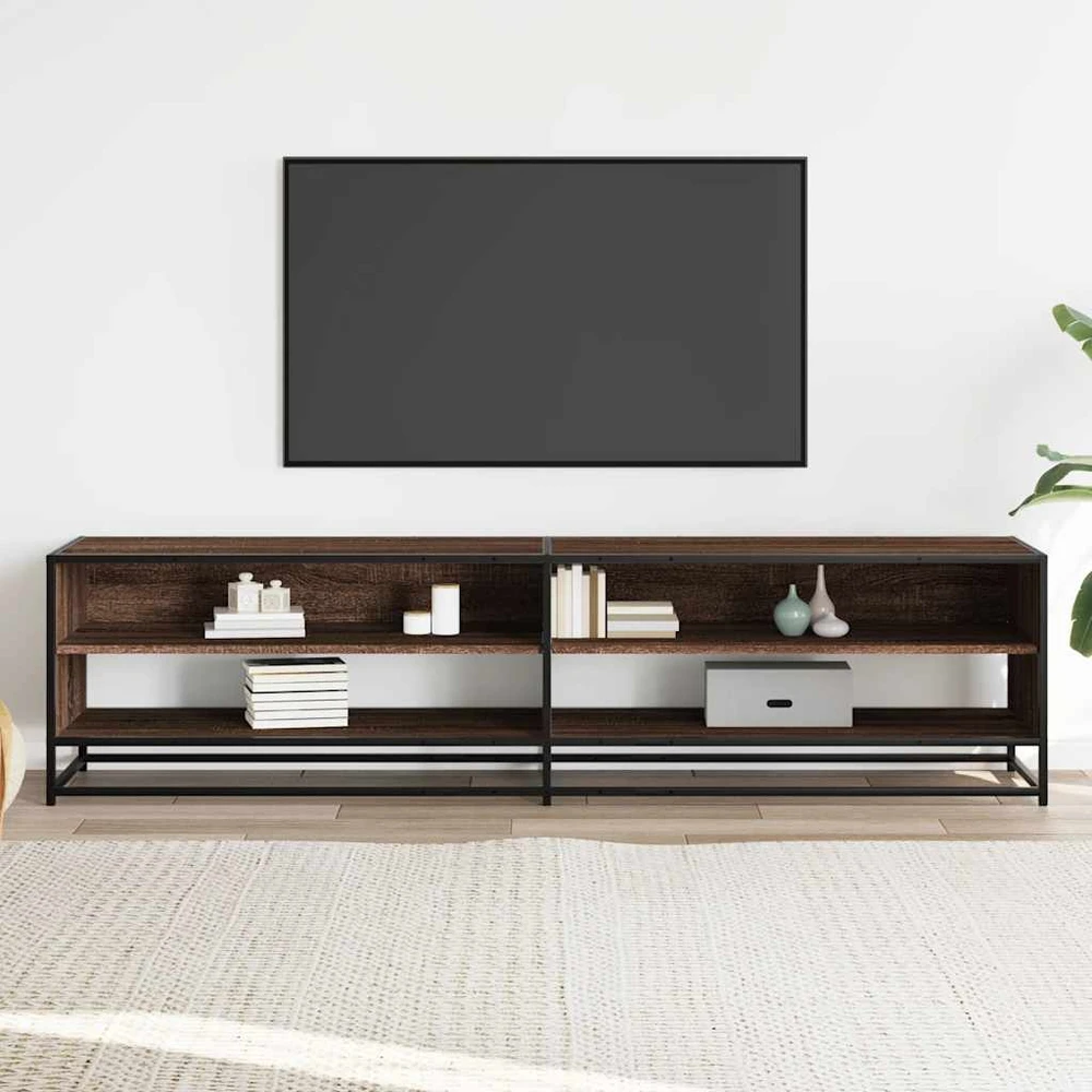 TV staliukas Televizoriaus spintelė, ruda ąžuolo, 180,5x40x46cm, mediena