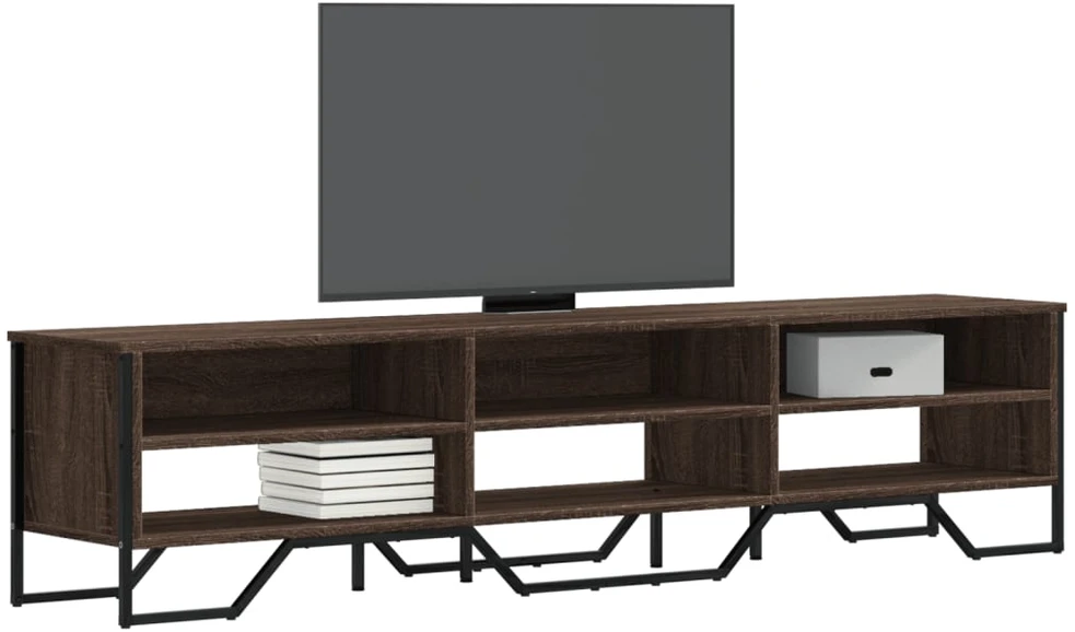 TV staliukas Televizoriaus spintelė, ruda ąžuolo, 180x34x41cm, mediena