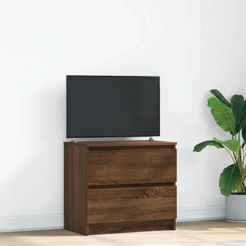 TV staliukas Televizoriaus spintelė, ruda ąžuolo, 60x35x54 cm, mediena