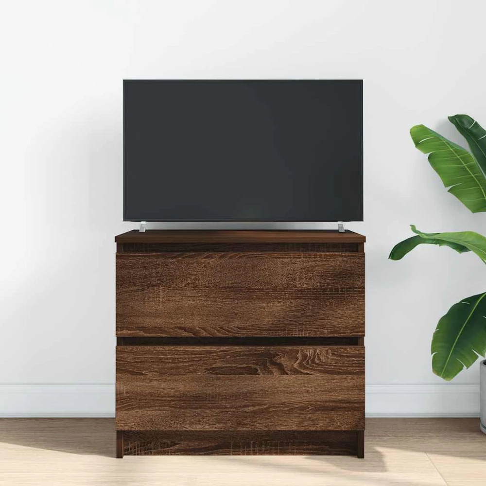 TV staliukas Televizoriaus spintelė, ruda ąžuolo, 60x35x54 cm, mediena