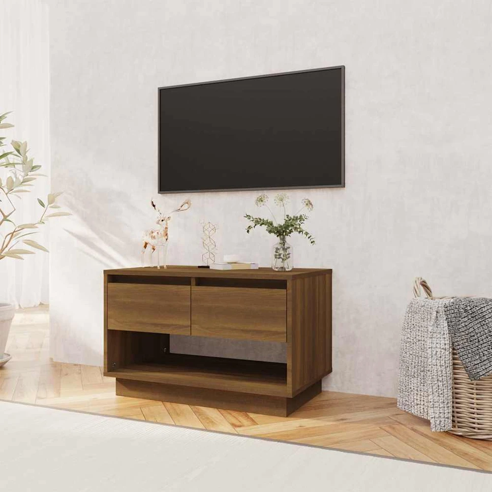 TV staliukas Televizoriaus spintelė, ruda ąžuolo, 70x41x44cm, mediena