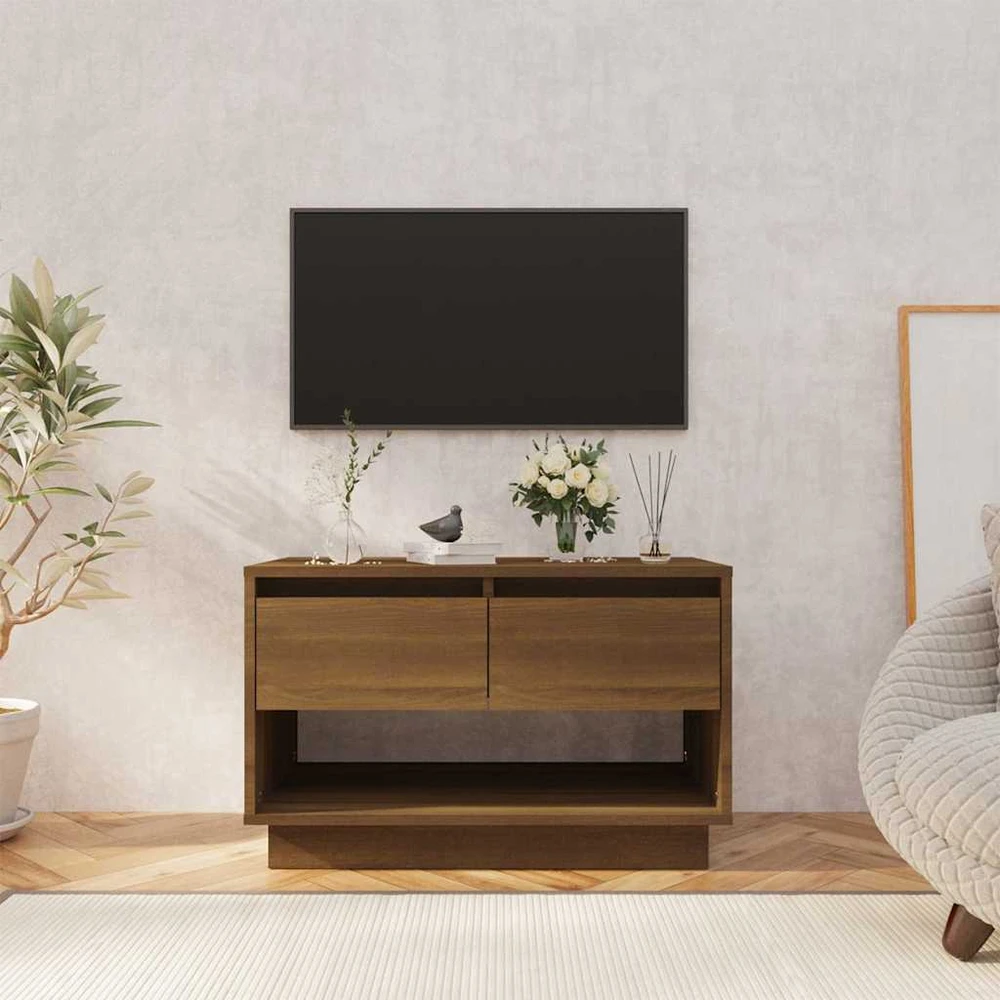 TV staliukas Televizoriaus spintelė, ruda ąžuolo, 70x41x44cm, mediena