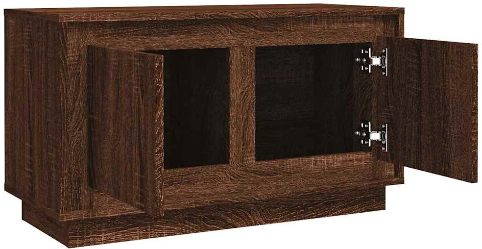 TV staliukas Televizoriaus spintelė, ruda ąžuolo, 80x35x45cm, mediena