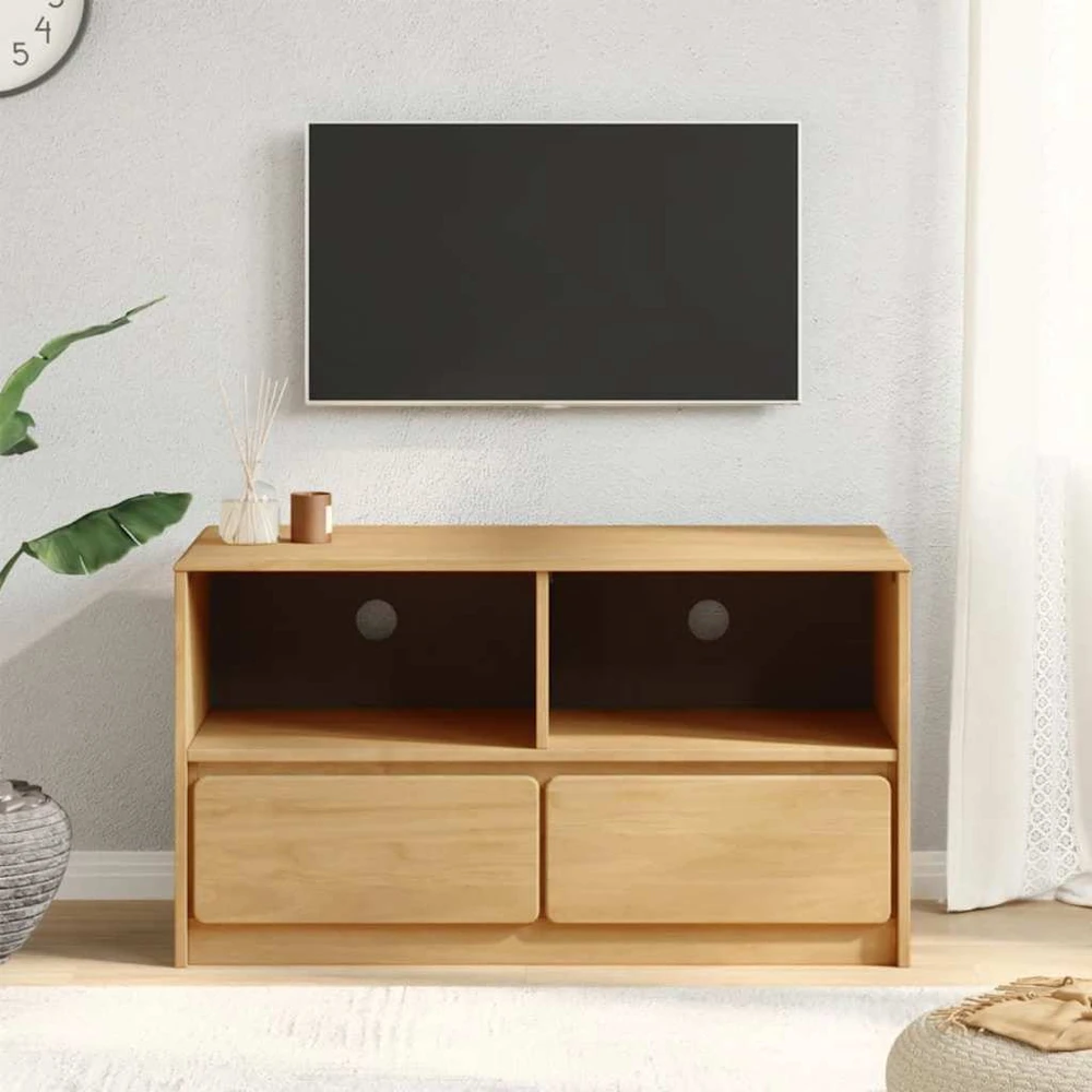 TV staliukas Televizoriaus spintelė SAUDA, ąžuolo, 99x43x55cm, pušis
