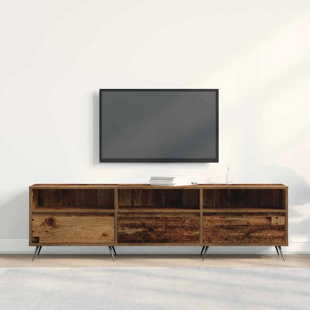 TV staliukas Televizoriaus spintelė 150 x 30 x 44,5 cm Sena mediena