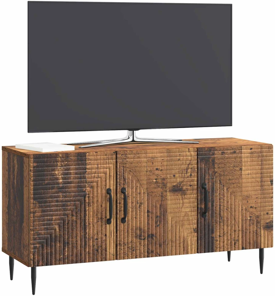 TV staliukas Televizoriaus spintelė Sendintos medienos 99 x 34,5 x 50 cm