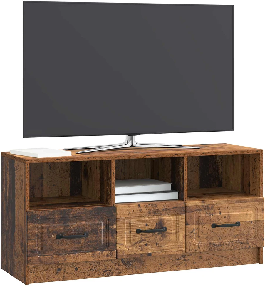 TV staliukas Televizoriaus spintelė Sendintos medienos 102 x 34,5 x 47 cm
