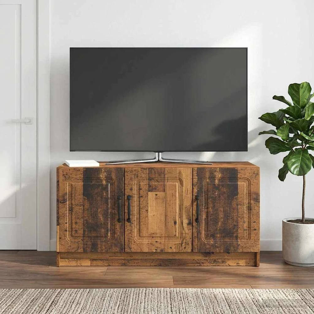 TV staliukas Televizoriaus spintelė Sendintos medienos 99 x 34,5 x 47 cm
