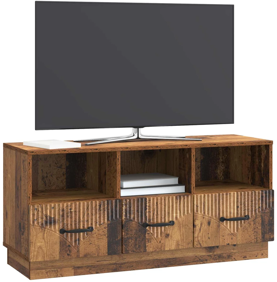 TV staliukas Televizoriaus spintelė Sendintos medienos 102 x 34,5 x 47 cm