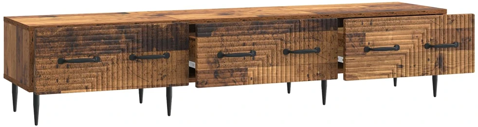 TV staliukas Televizoriaus spintelė Sendintos medienos 147 x 34,5 x 30 cm