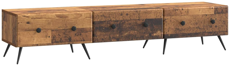 TV staliukas Televizoriaus spintelė Sendintos medienos 147 x 34,5 x 30 cm