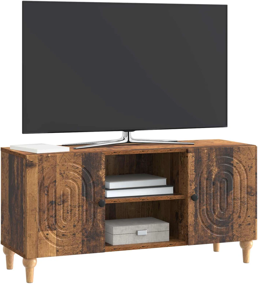 TV staliukas Televizoriaus spintelė Sendintos medienos 102 x 34,5 x 50 cm