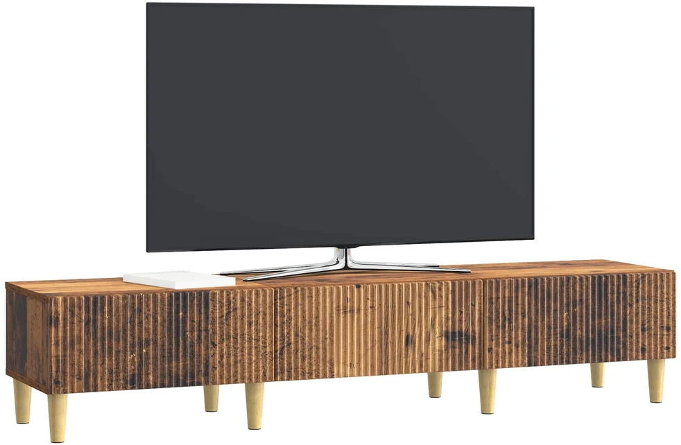 TV staliukas Televizoriaus spintelė Sendintos medienos 147 x 34,5 x 30 cm