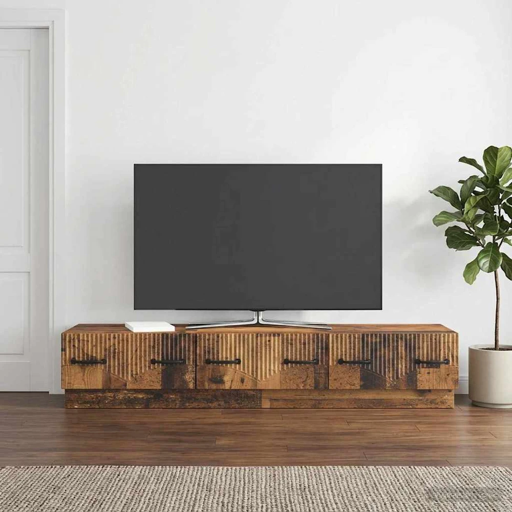 TV staliukas Televizoriaus spintelė Sendintos medienos 147 x 34,5 x 27 cm