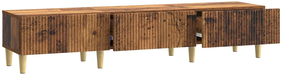 TV staliukas Televizoriaus spintelė Sendintos medienos 147 x 34,5 x 30 cm