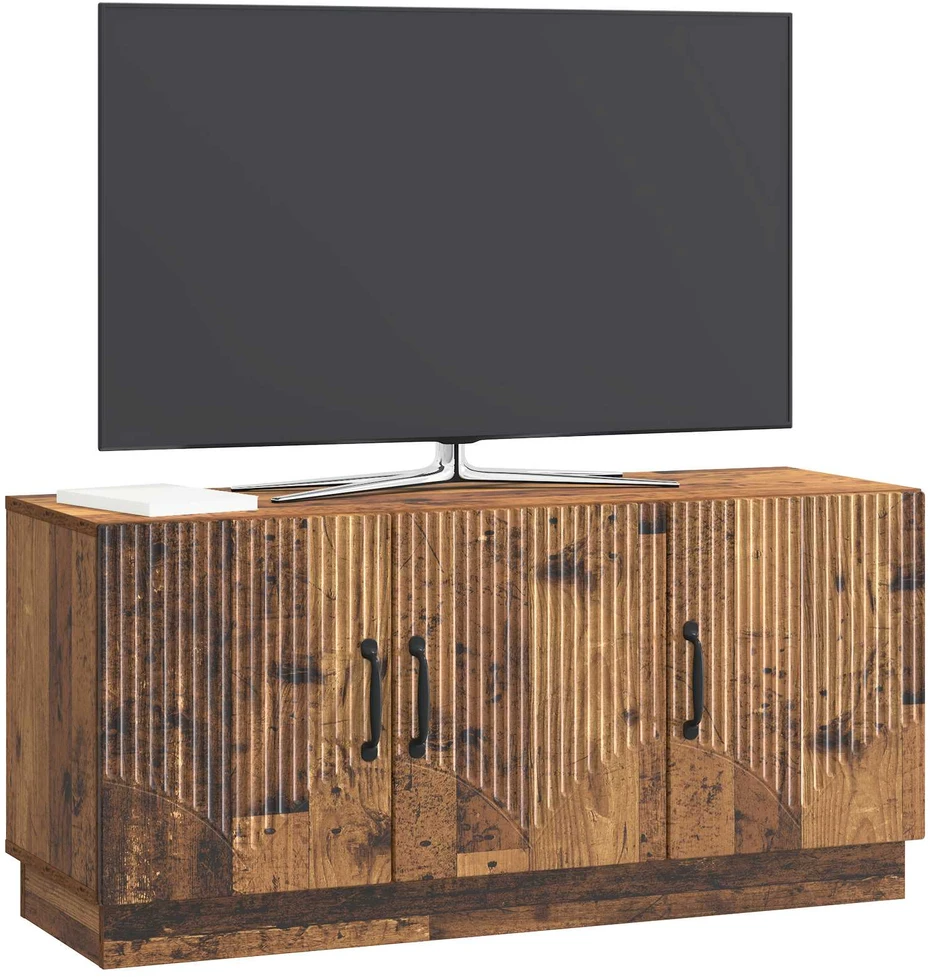 TV staliukas Televizoriaus spintelė Sendintos medienos 99 x 34,5 x 47 cm