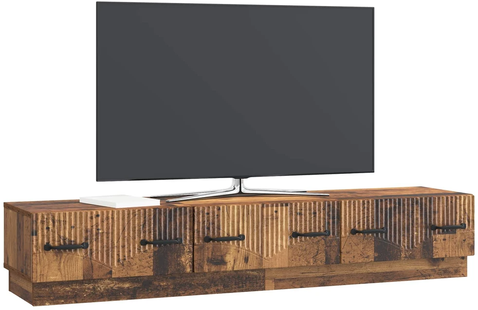TV staliukas Televizoriaus spintelė Sendintos medienos 147 x 34,5 x 27 cm