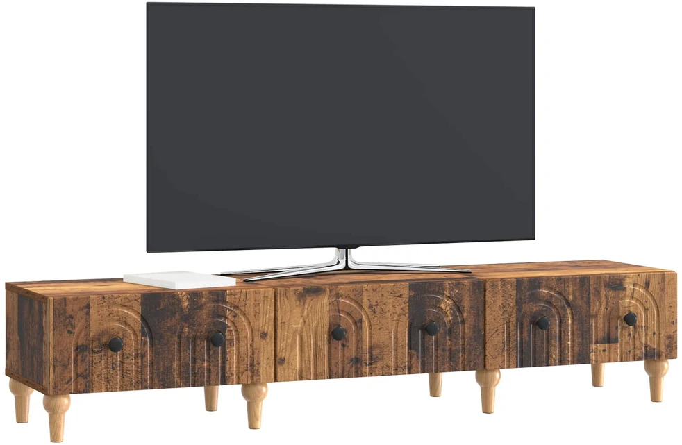 TV staliukas Televizoriaus spintelė Sendintos medienos 147 x 34,5 x 30 cm