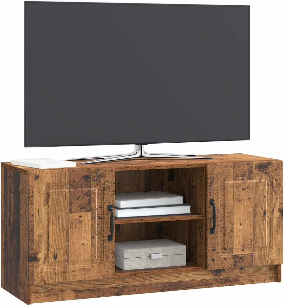 TV staliukas Televizoriaus spintelė Sendintos medienos 102 x 34,5 x 47 cm