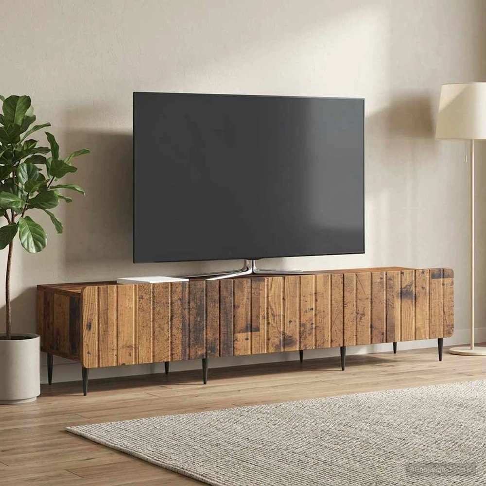 TV staliukas Televizoriaus spintelė Sendintos medienos 147 x 34,5 x 32 cm