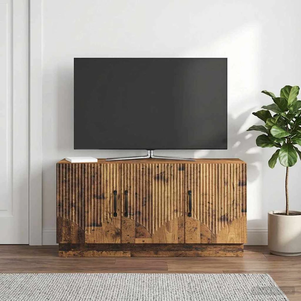 TV staliukas Televizoriaus spintelė Sendintos medienos 99 x 34,5 x 47 cm