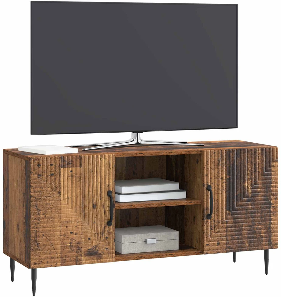 TV staliukas Televizoriaus spintelė Sendintos medienos 102 x 34,5 x 50 cm