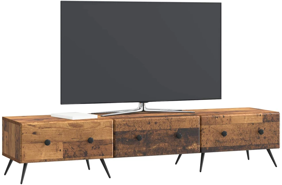 TV staliukas Televizoriaus spintelė Sendintos medienos 147 x 34,5 x 30 cm