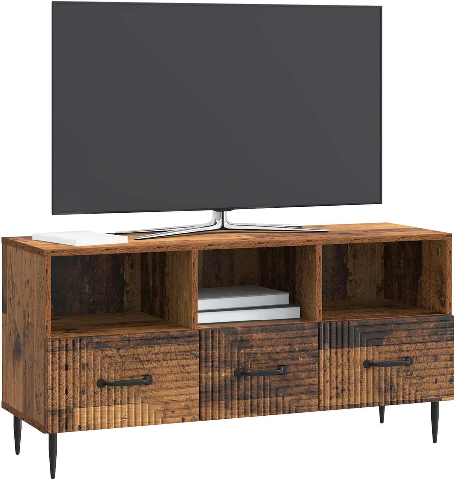TV staliukas Televizoriaus spintelė Sendintos medienos 102 x 34,5 x 50 cm
