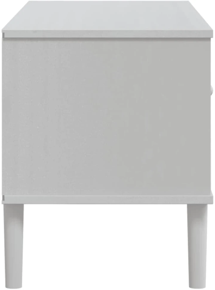 TV staliukas Televizoriaus spintelė SENJA, balta, 106x40x49cm, pušis