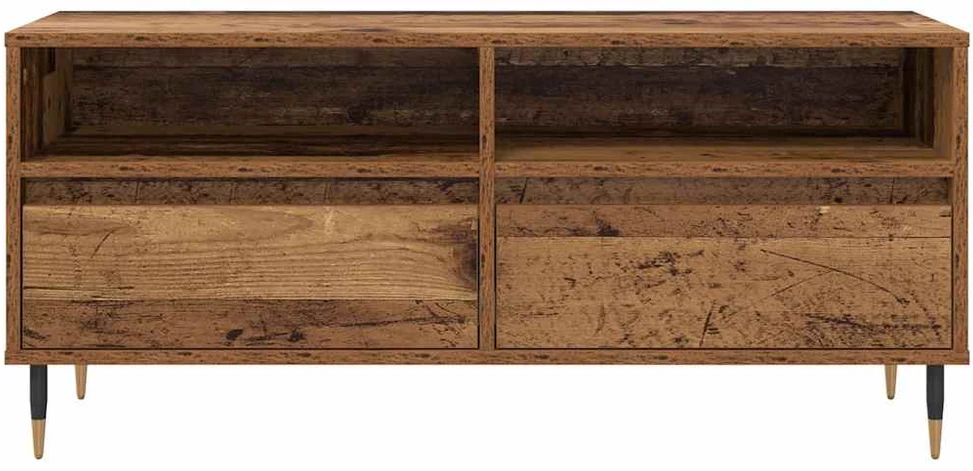 TV staliukas Televizoriaus spintelė Senovinis medis 100 x 34,5 x 44,5 cm