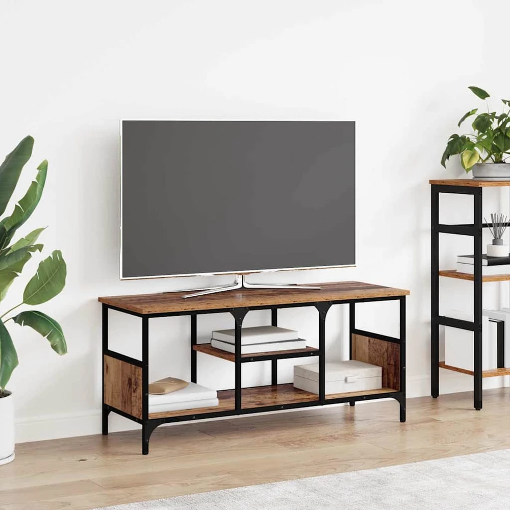 TV staliukas Televizoriaus spintelė Senovinis medis 100 x 35 x 45 cm